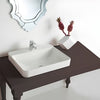 Forefront Rectangular Vessel with single faucet deck 585 x 460mm (2660X-1-0)
