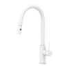 MECCA PULL OUT SINK MIXER WITH VEGIE SPRAY FUNCTION MATTE WHITE (NR221908MW)