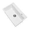 DA-Waltz 780 white 780 x 510 x 220mm Single Bowl Granite Stone Kitchen Sink Top/Under Mount