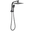 DA-OX2140.SH.N+OX0002.SH+OX-S8.HHS 10" Square Black Shower Station Top Water Inlet